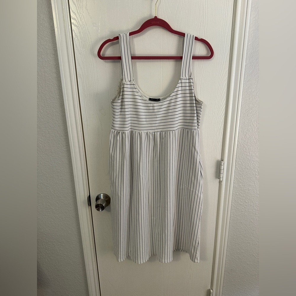 Striped babydoll dress